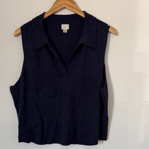 a new day Navy Sleeveless vest 1X